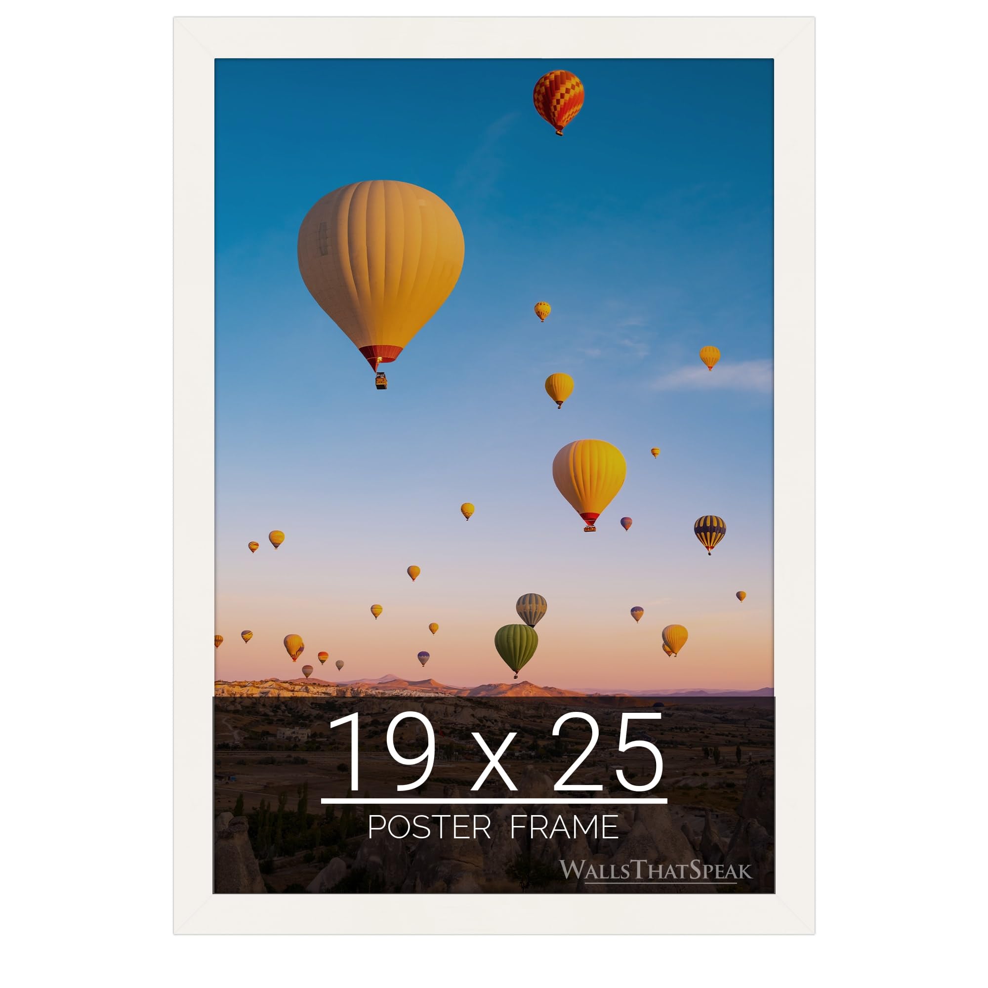 Amazon.com - wallsthatspeak 19x25 White Picture Frame for Puzzles